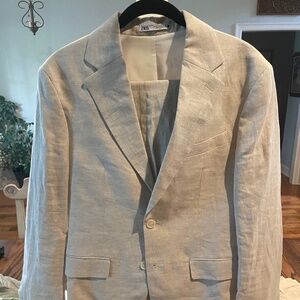 Men's 100% Linen Suit by Zara